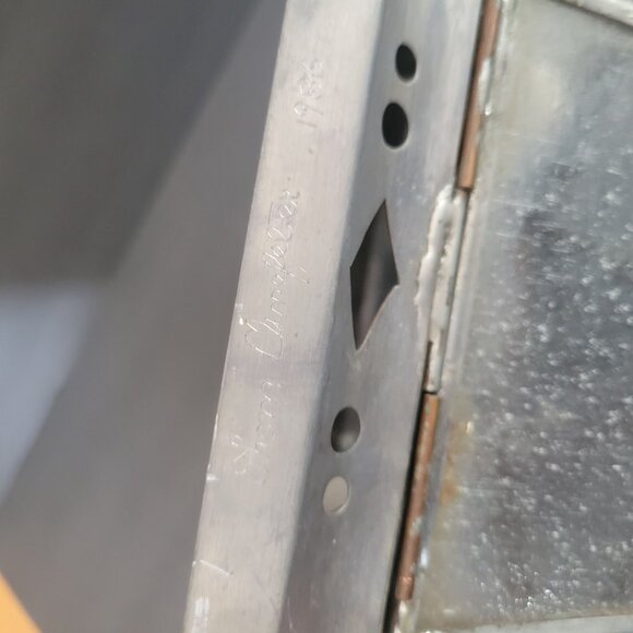 Vintage Hexagonal Metal Glass Outdoor Ceiling Light Fixture By Thom Clinefelter - Picture 11 of 14